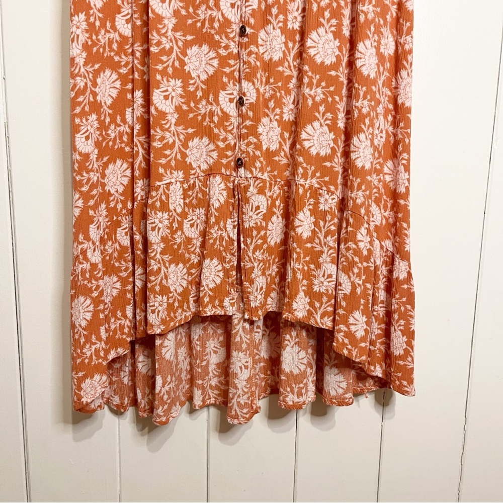 Ivy 90's Style Whimsigoth Bohiemian Button Front Maxi Dress. Size XL. - Picture 2 of 7